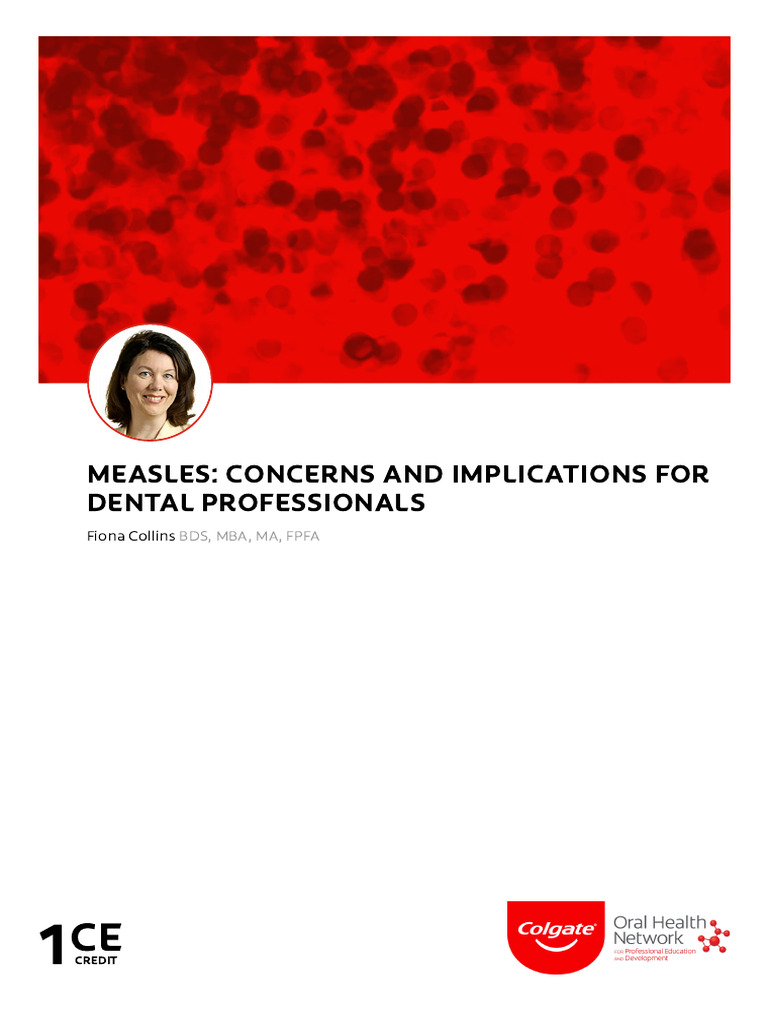 Measles Risks for Dental Professionals | PDF | Measles | Vaccination