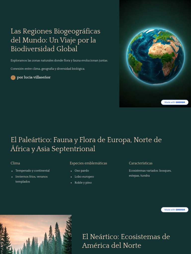Regiones Biogeográficas y Biodiversidad | PDF