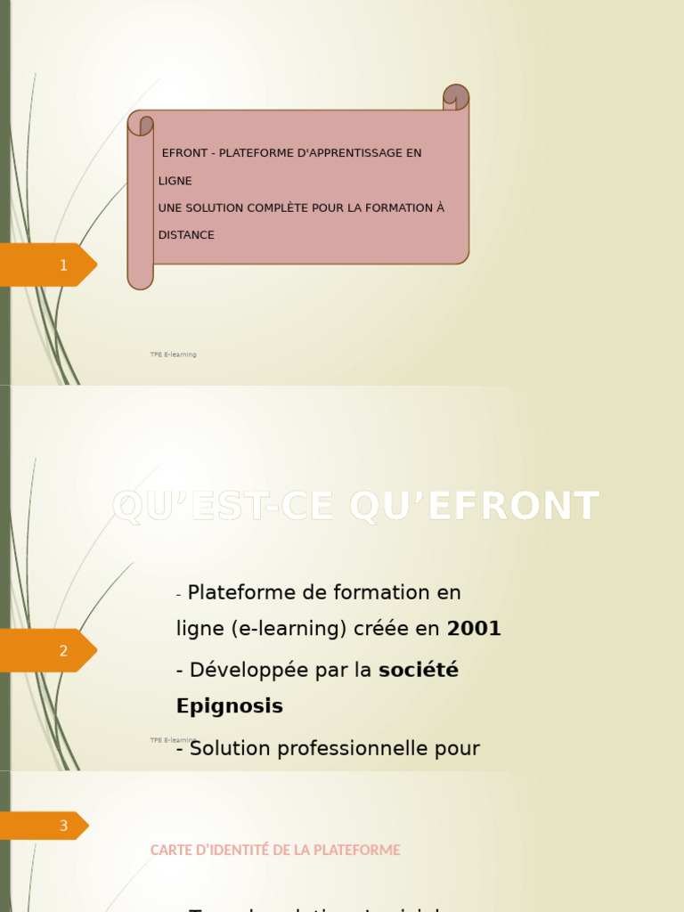E-learning avec eFront pour entreprises | PDF | Technologies de l ...