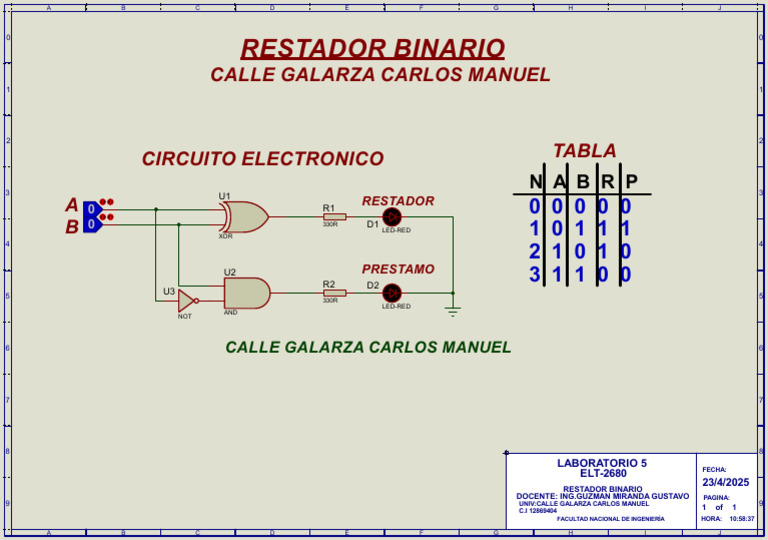 Restador Binario | PDF