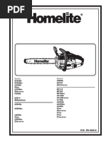 Homelite Late Models Chainsaw Parts Manual | PDF | Piston | Screw