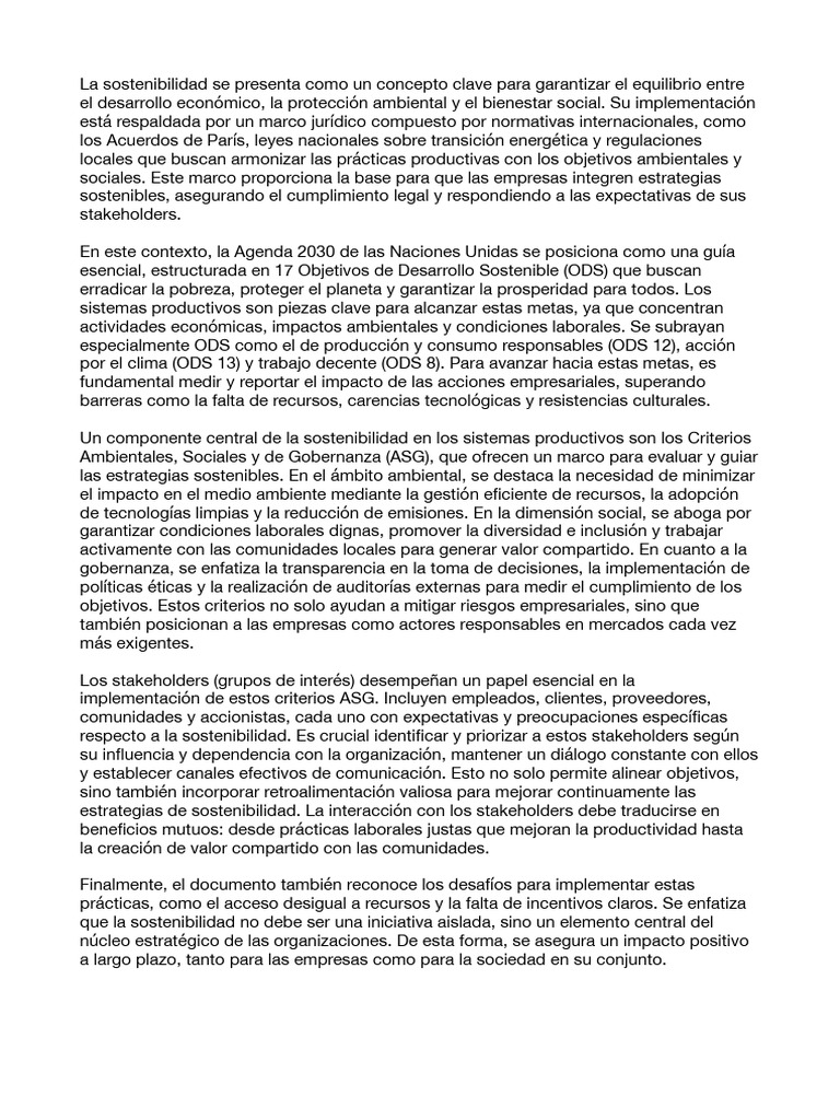 Sostenibilidad y ODS en Empresas | PDF | Sustentabilidad | Economias