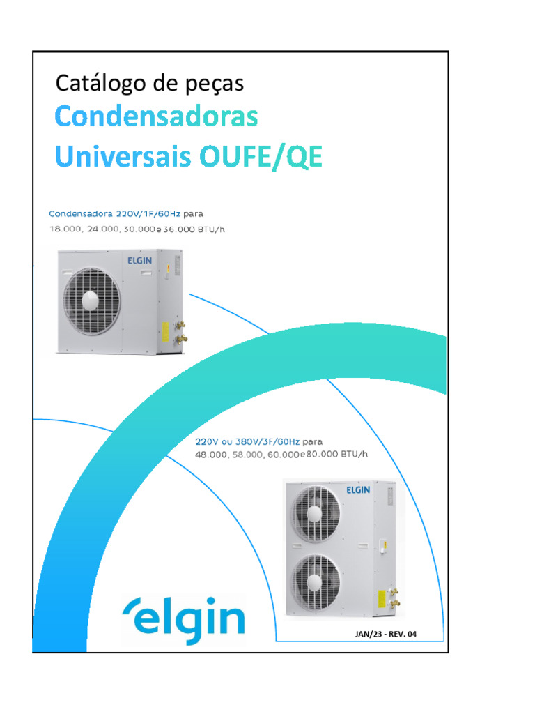 Catálogo de Peças Condensadoras OUFE/QE | PDF | Bens manufaturados ...