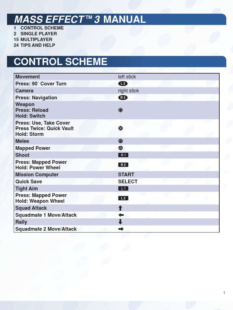 Mass Effect 3 PS3 Manual | PDF | Armed Conflict | Leisure