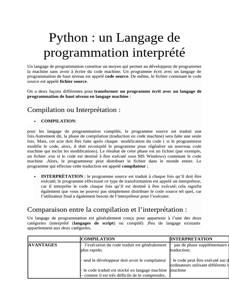 Le traitement conditionnel en python | PDF | Programmation informatique ...
