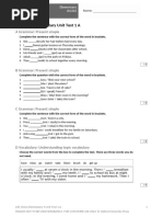 Unit 3 Standard Test Answers | PDF | Linguistics