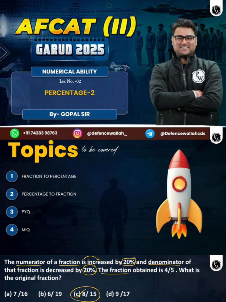 Percentage 02 - Class Notes | PDF