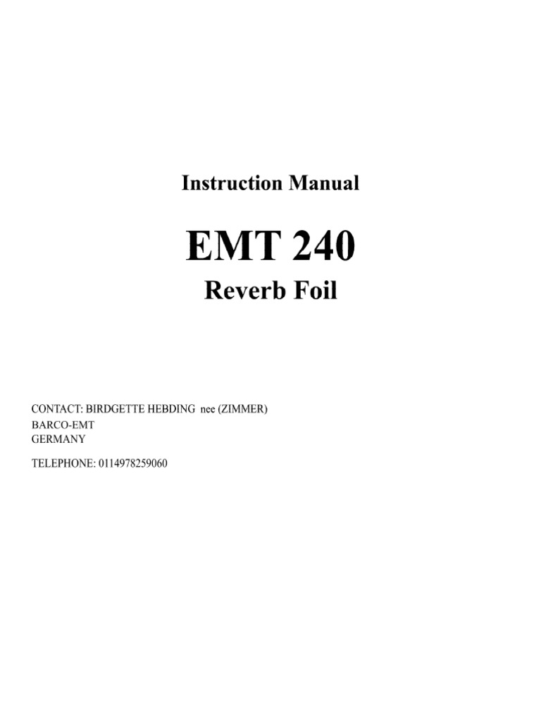 EMT 240 Complete Stamped | PDF