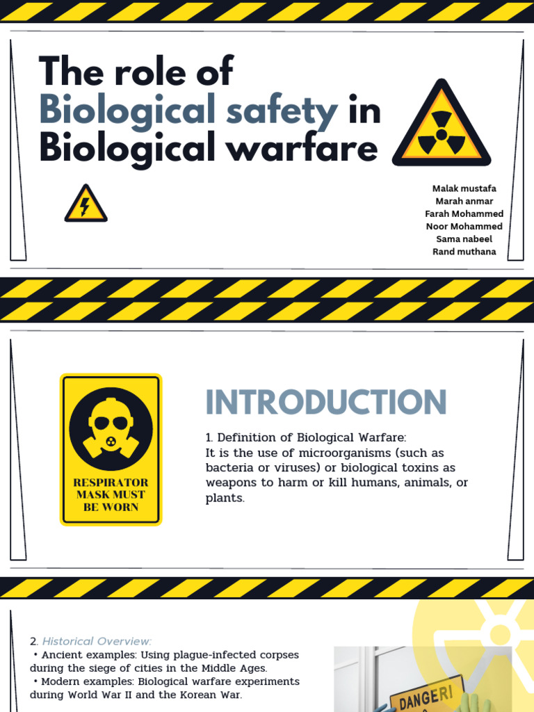 Biological safety at warfare | PDF | Biological Warfare | Safety