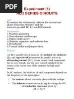 Parallel RL Circuit Analysis Guide | PDF | Electrical Impedance ...