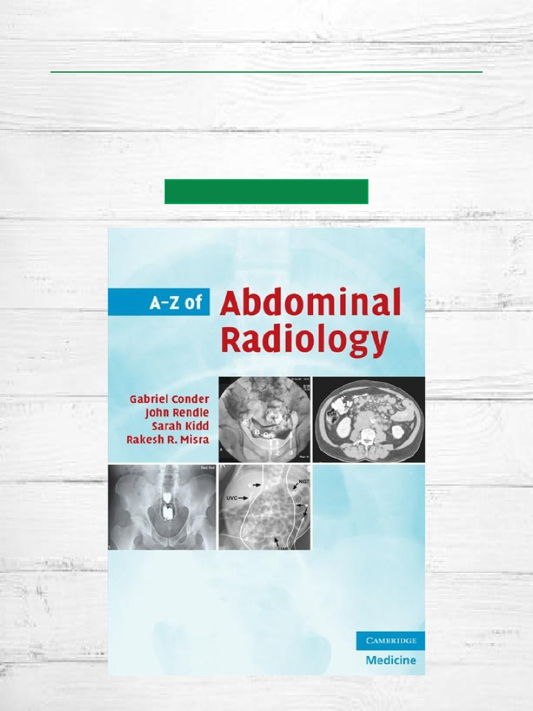 Best Offer A Z of Abdominal Radiology Entire Book Download | PDF ...