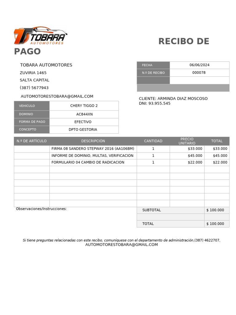 Recibo de Pago | PDF