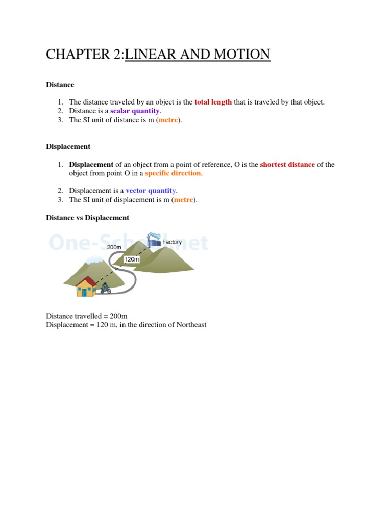 Understanding Distance, Displacement, and Motion | PDF | Acceleration ...