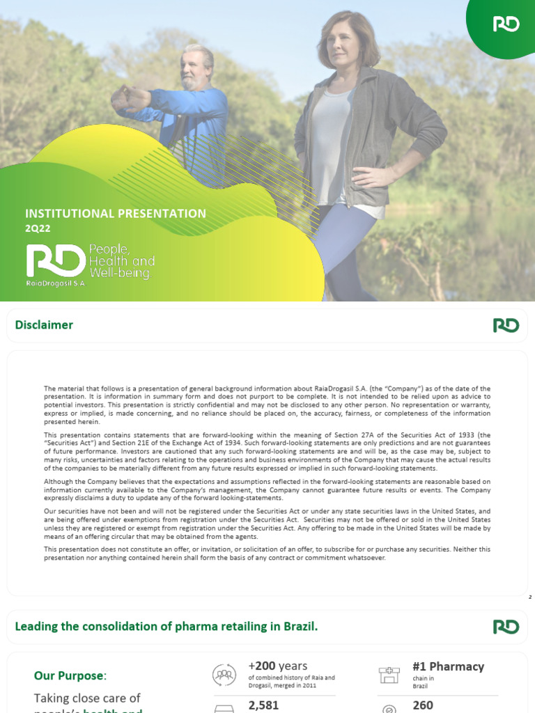 RD 220912 Institucional 2Q22 en | PDF | Capital Expenditure | Business