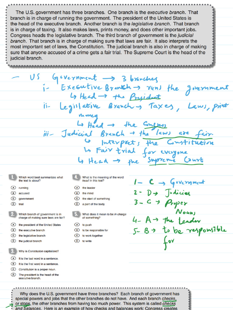 Notes - Reading Comprehension 6-May-2025 - 5th Grade | PDF