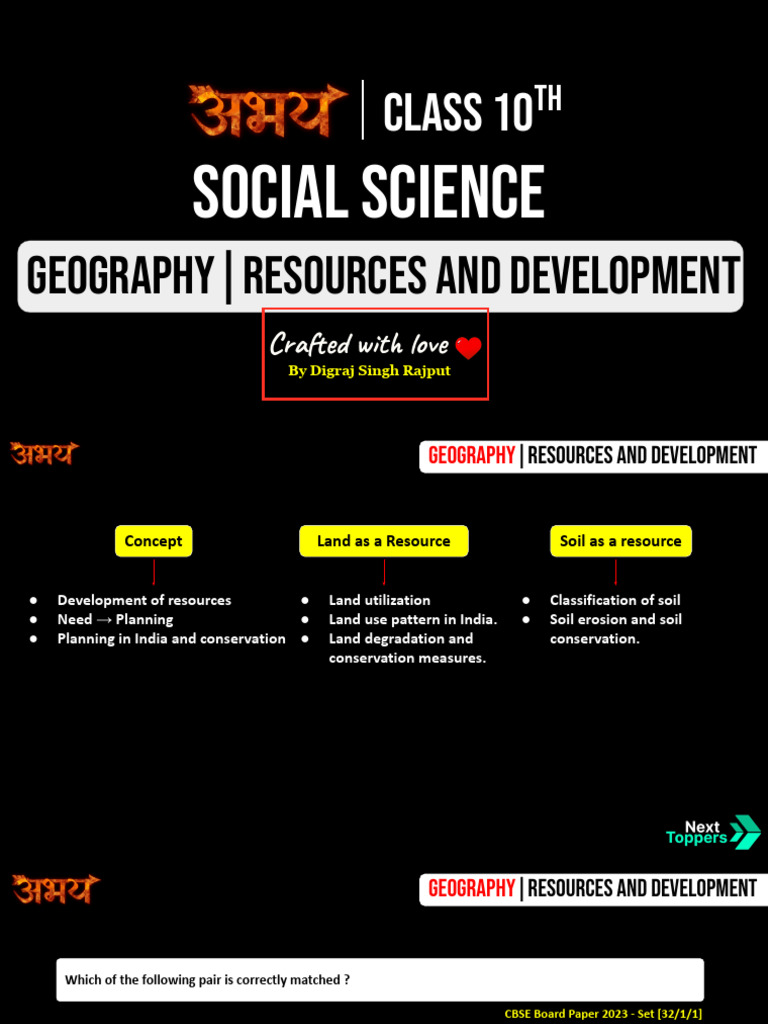 6755469f3787a GeographyResources and Development | PDF | Soil ...