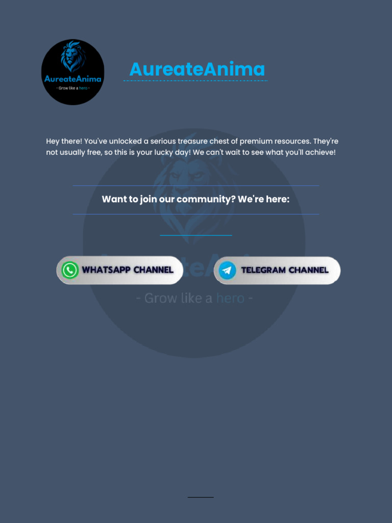 Join Our Exclusive Resource Community | PDF