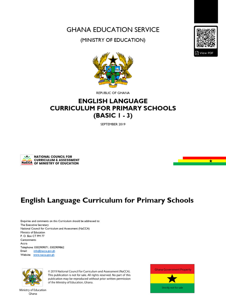 Ghana Primary English Curriculum 2019 | PDF | Educational Assessment ...