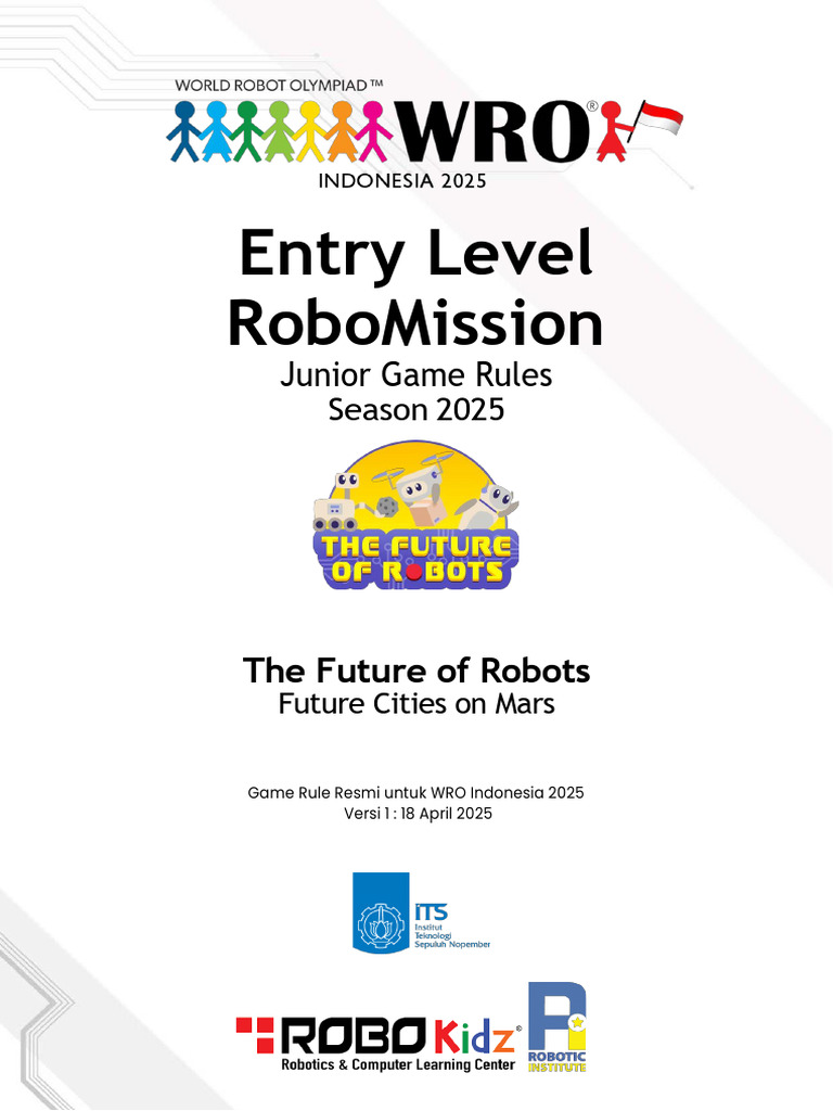 Aturan RoboMission Junior WRO 2025 | PDF