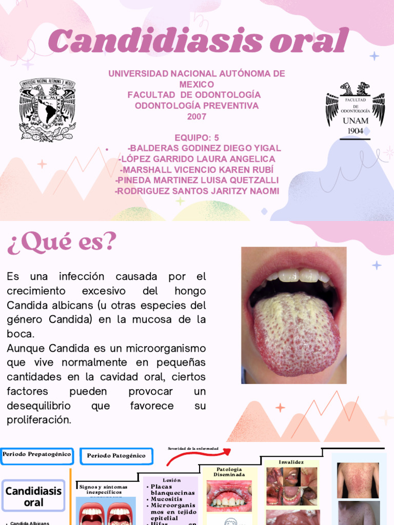 Candidiasis Oral: Síntomas y Tratamiento | PDF | Candidiasis | Candida ...