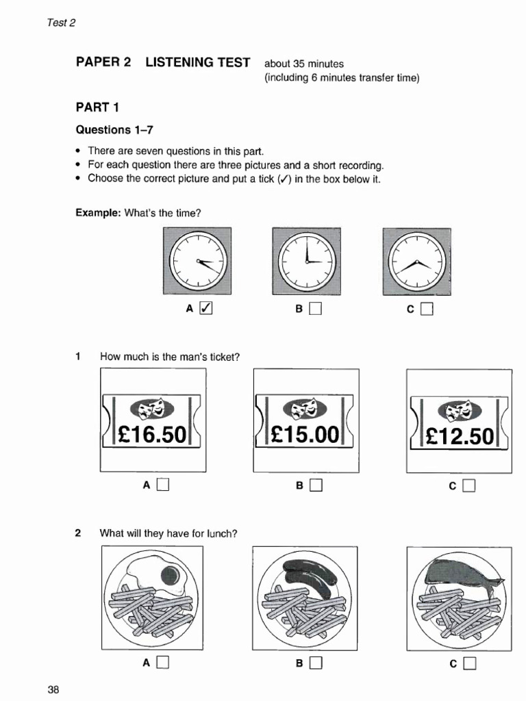 Pet 4 Test 2 | PDF