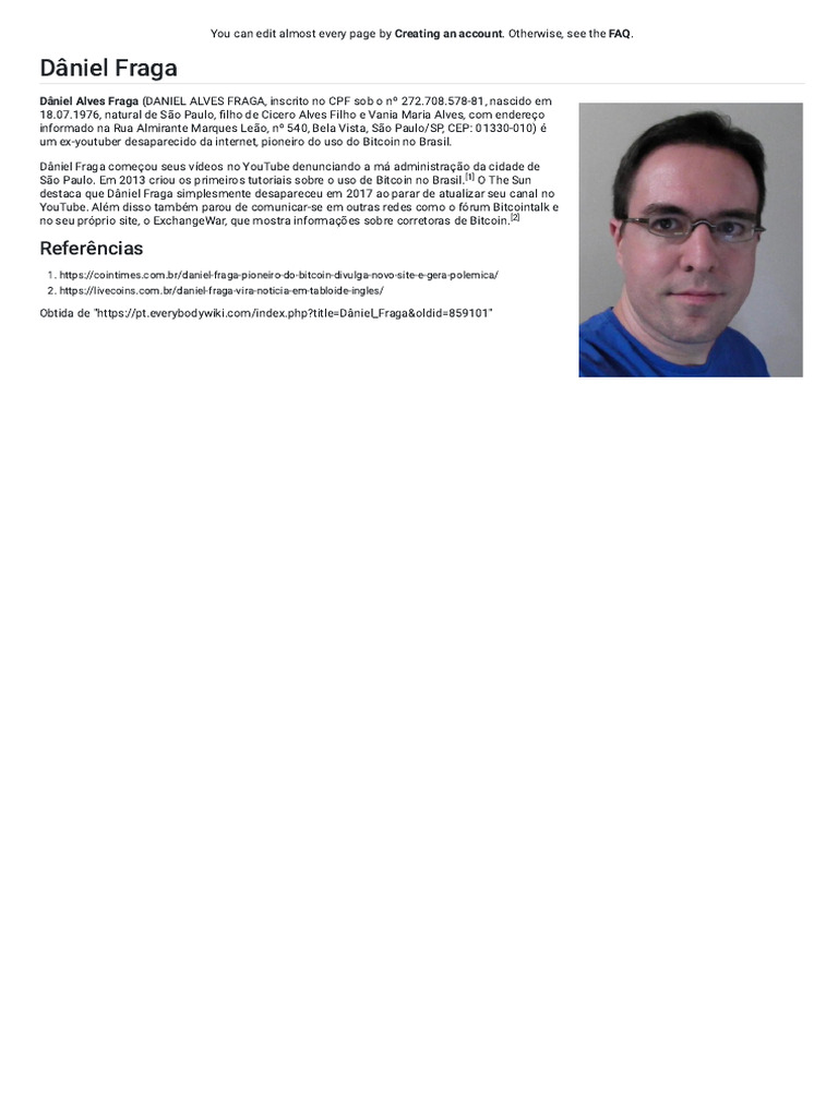 Dâniel Fraga - EverybodyWiki Bios & Wiki | PDF