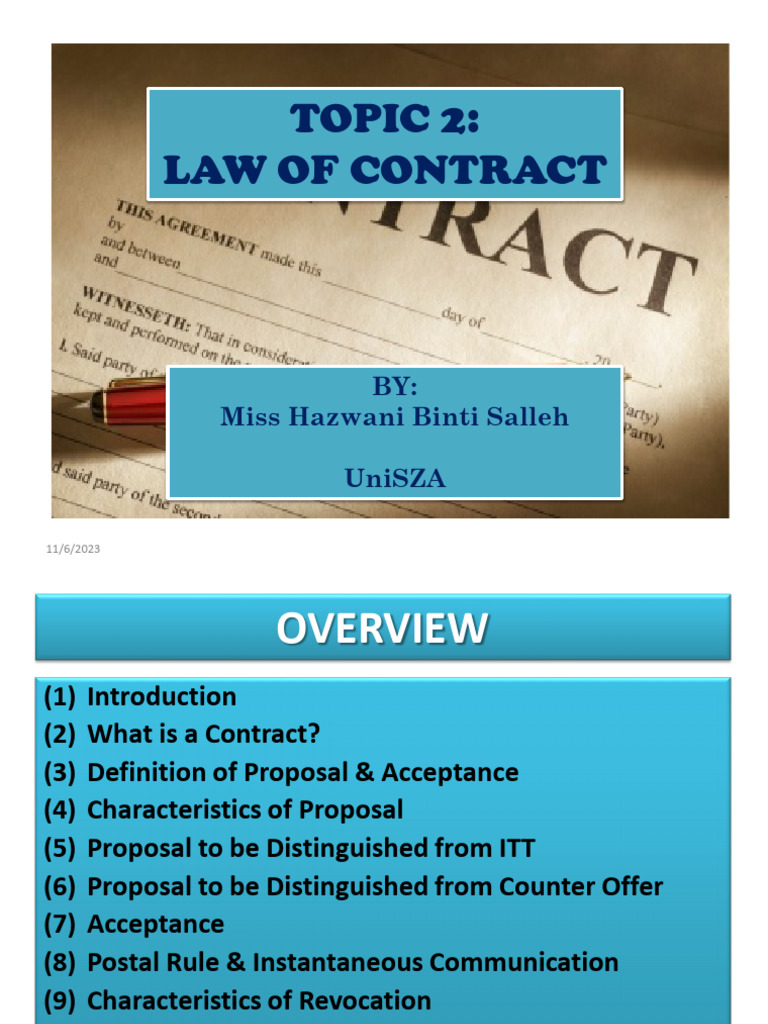 Understanding Contract Law Basics | PDF | Pharmacy | Offer And Acceptance