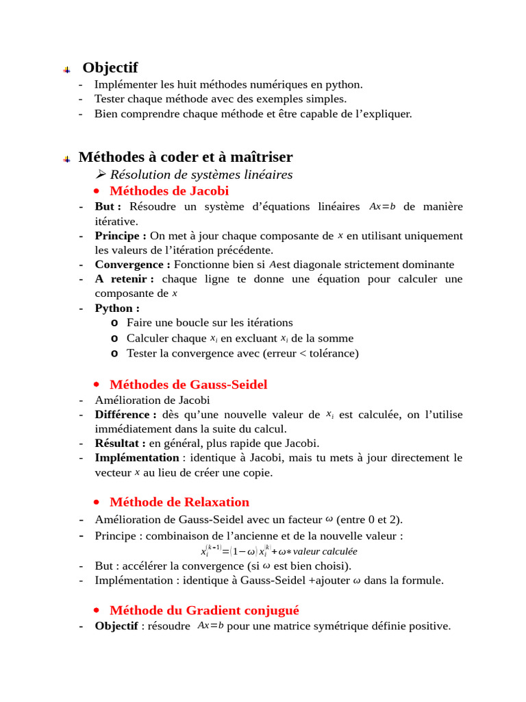 Méthodes Numériques en Python | PDF | Analyse numérique | Informatique ...