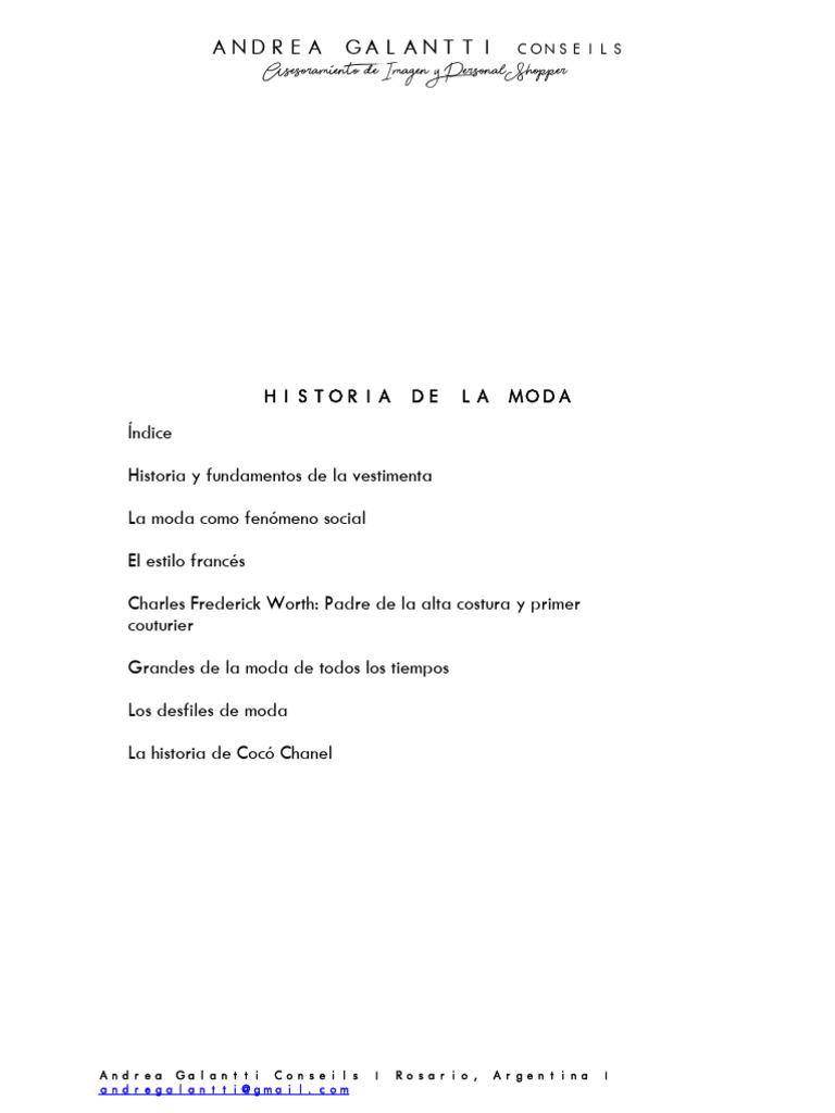 Historia de la Moda y Vestimenta | PDF | Moda | Ropa