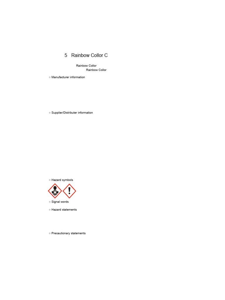 Material Safety Data Sheet for ND-705 | PDF | Allergy | Exhaust Gas