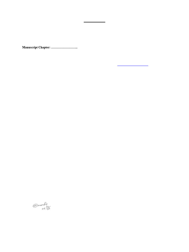 Book Chapter Copy Right Form Pdf Academic Publishing