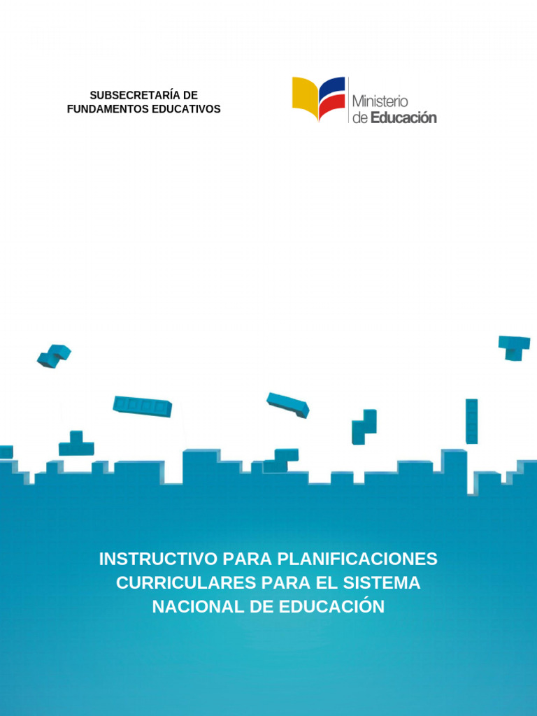 Instructivo de Planificación Curricular | PDF | Plan de estudios ...