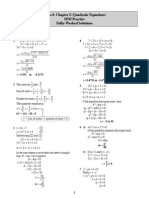 Form 4: Chapter 2 (Quadratic Equations) SPM Practice Fully-Worked Solutions