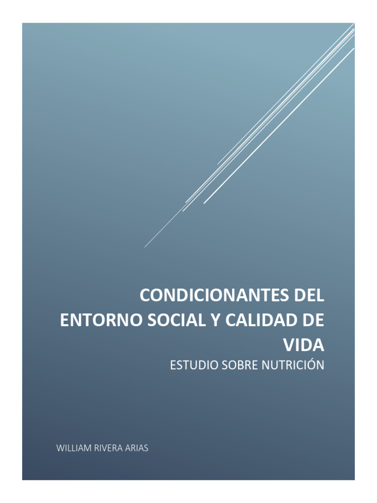 Nutrición y Calidad de Vida en Ecuador | PDF | Nutrición | Dieta y ...