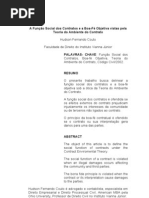função social dos contratos e boa-fé obj.ÓTIMO