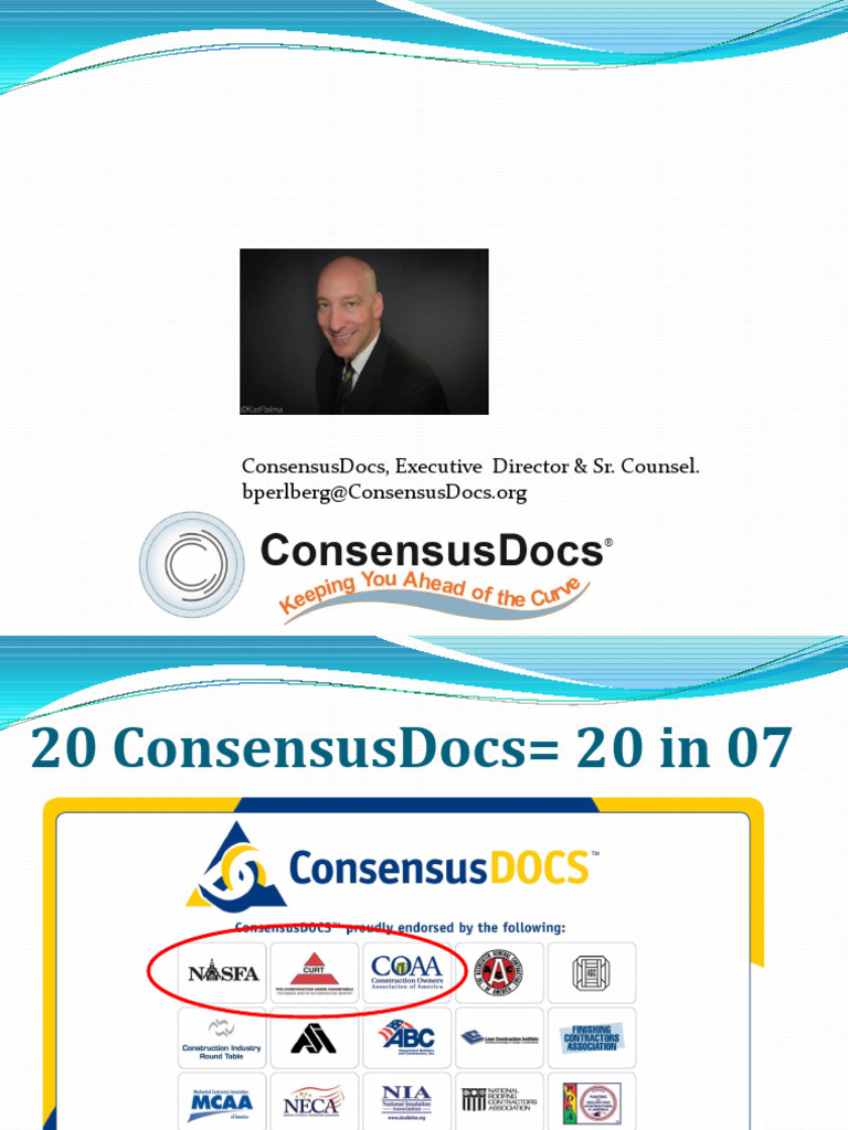 Z-CONSENSUS WEBINAR 200 5-16-17 New ConsensusDocs Webinar | PDF ...