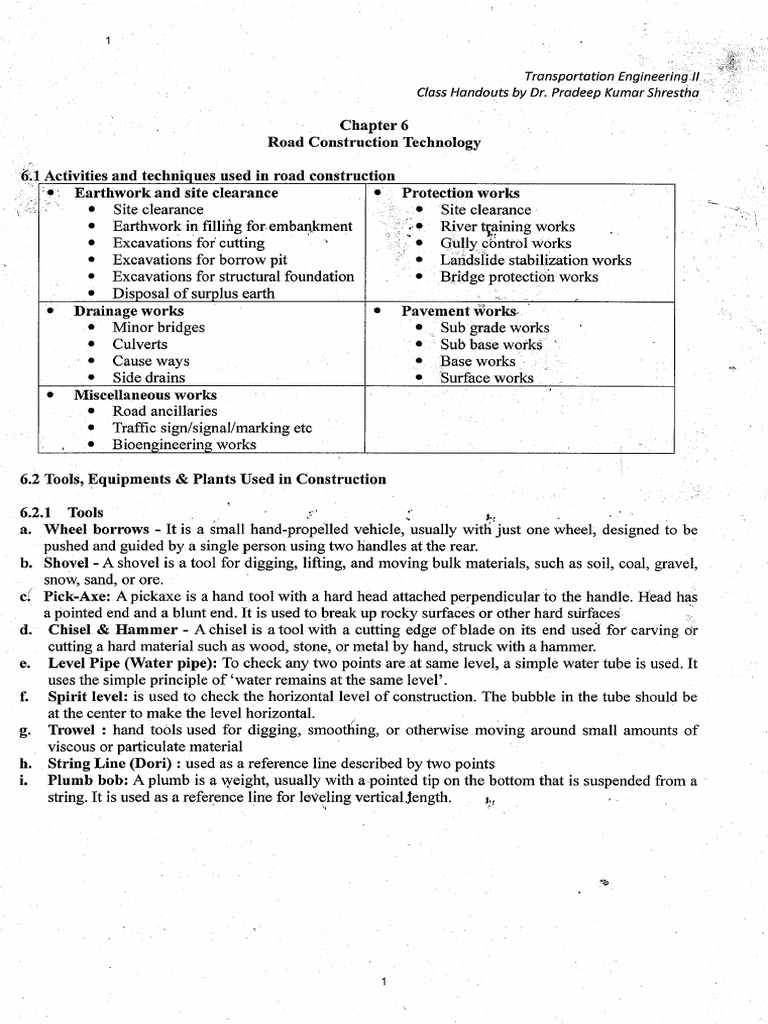 Road Construction Techniques Overview | PDF | Lime (Material) | Concrete