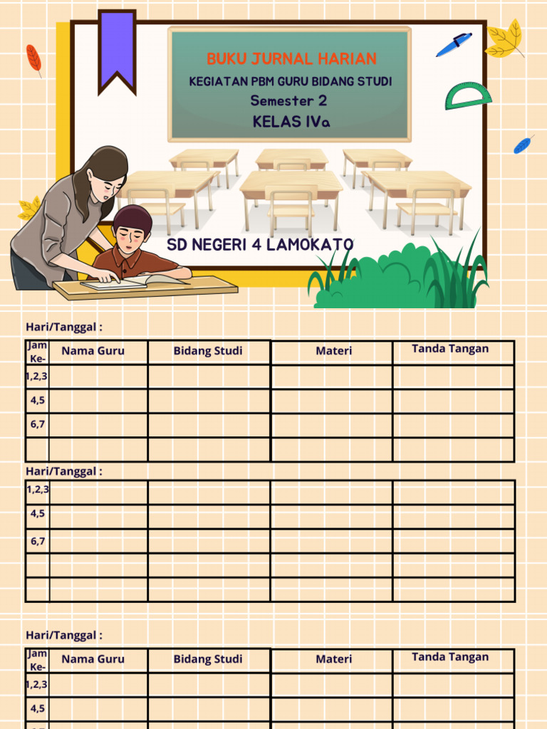 BUKU Jurnal Harian Guru | PDF