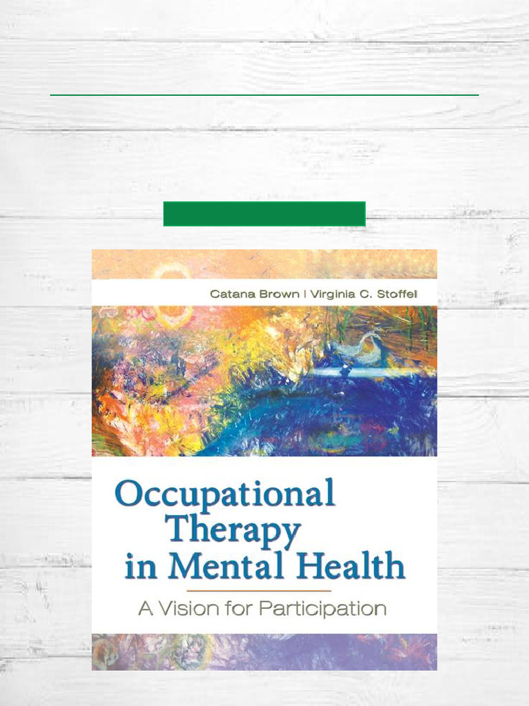 Must Own Occupational Therapy in Mental Health A Vision For ...