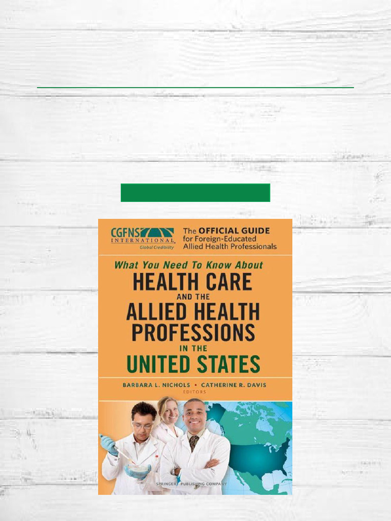 Get Yours The Official Guide for Foreign Educated Allied Health ...