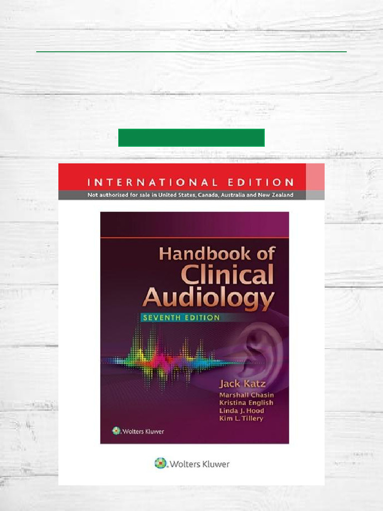 Read Handbook of Clinical Audiology 7th Edition Complete Volume ...