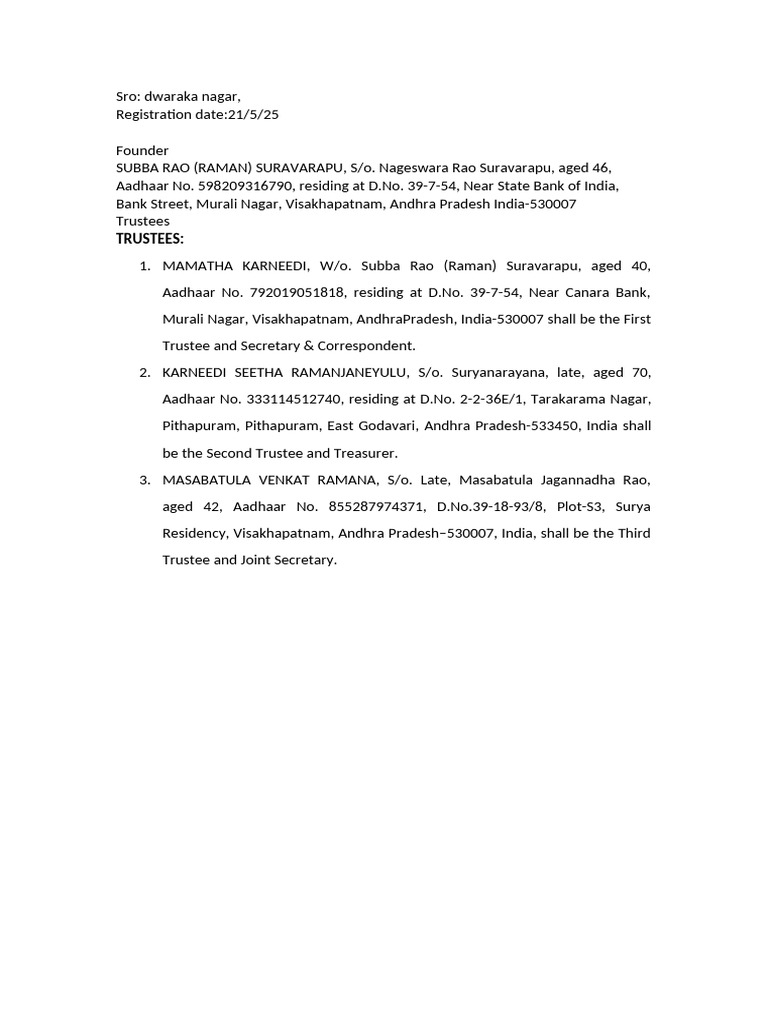 Subba Rao | PDF
