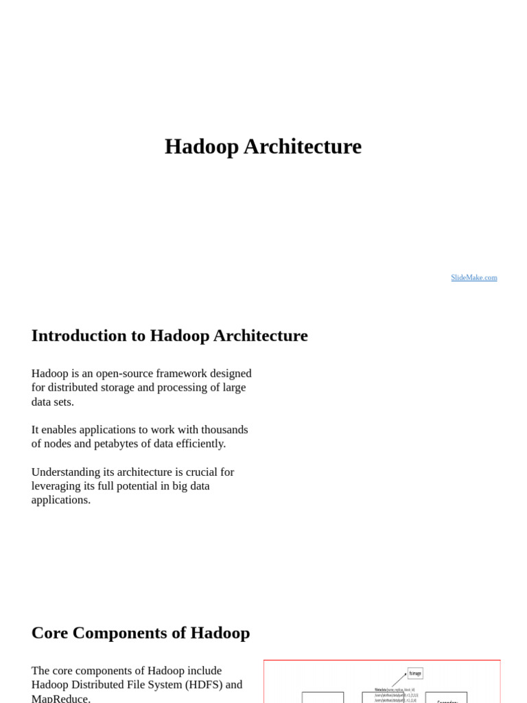 Hadoop Architecture | PDF | Apache Hadoop | Map Reduce