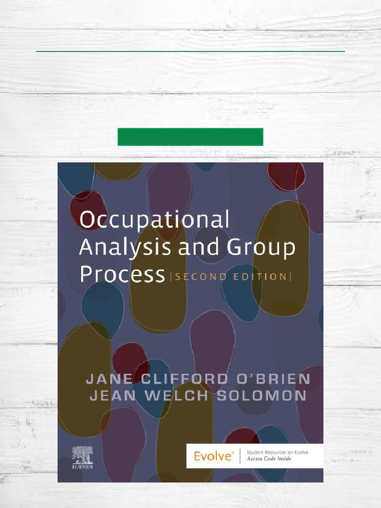 Occupational Analysis & Group Process Guide | PDF | Occupational ...