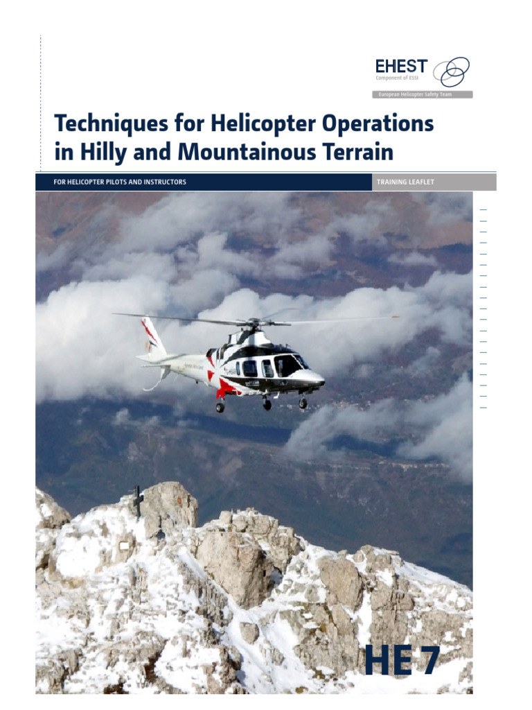 Helicopter Operations in Mountains Guide | PDF | Wound | Cloud