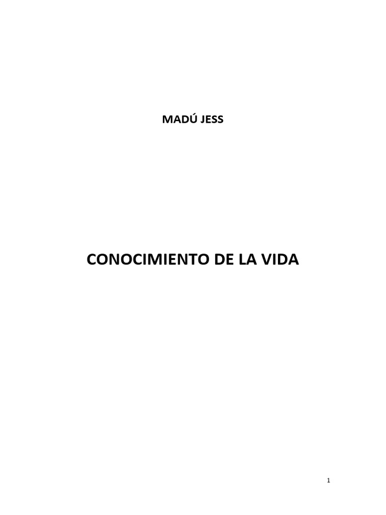 Conocimiento de La Vida Libro Madu Jess | PDF | Amor | Felicidad