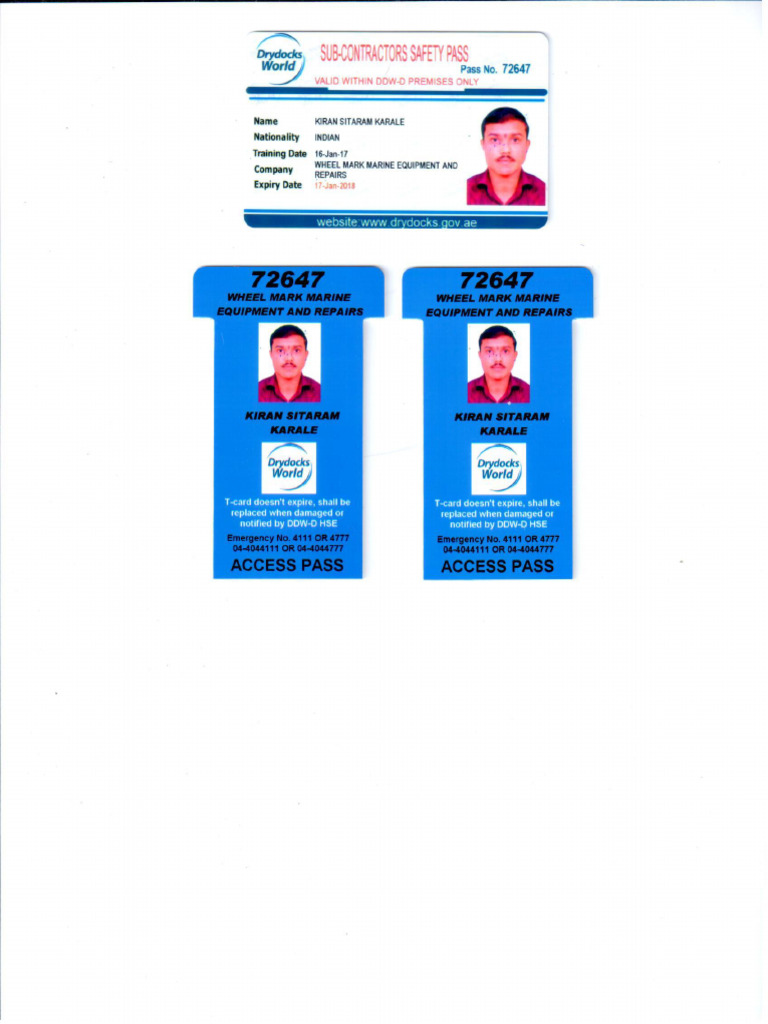 Access Pass & T Card Kiran | PDF