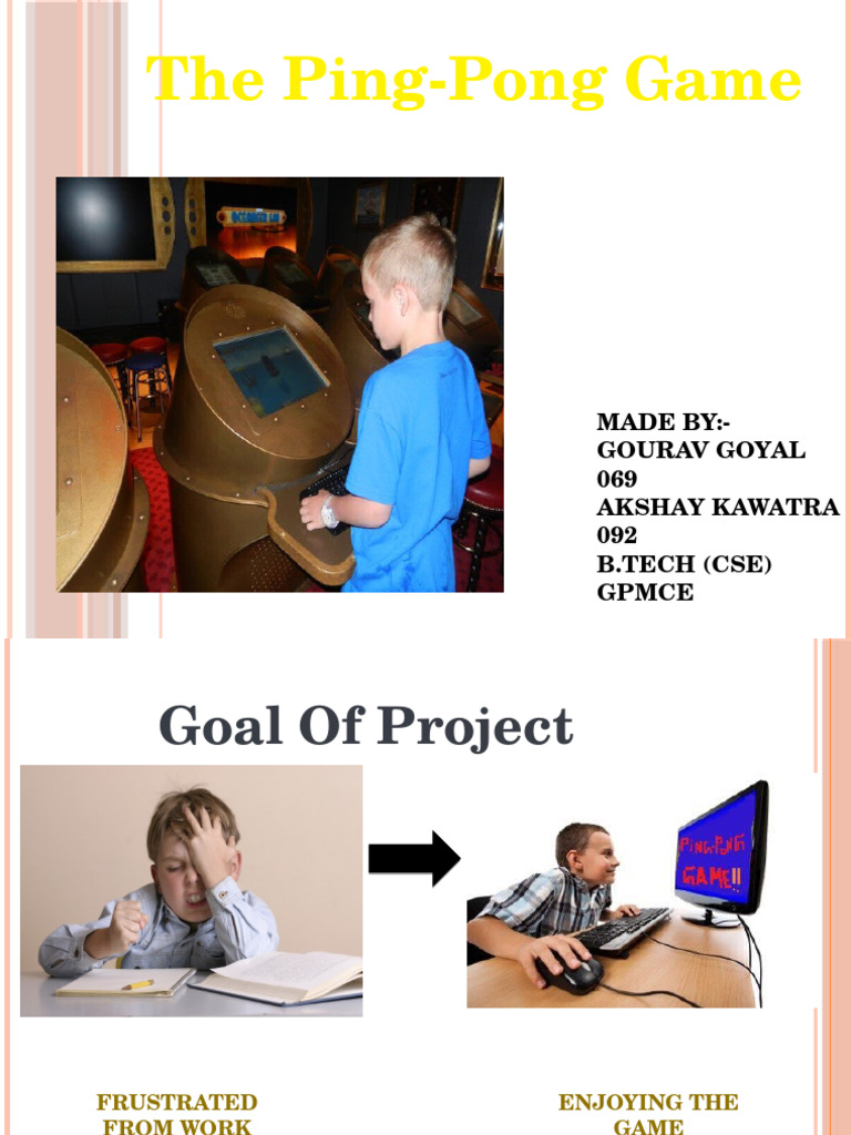 Ping Pong Game Slides | PDF | Software | System Software