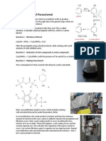 The Production and Analysis of Paracetamol