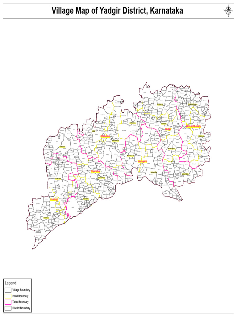 Yadgir District Village Map | PDF